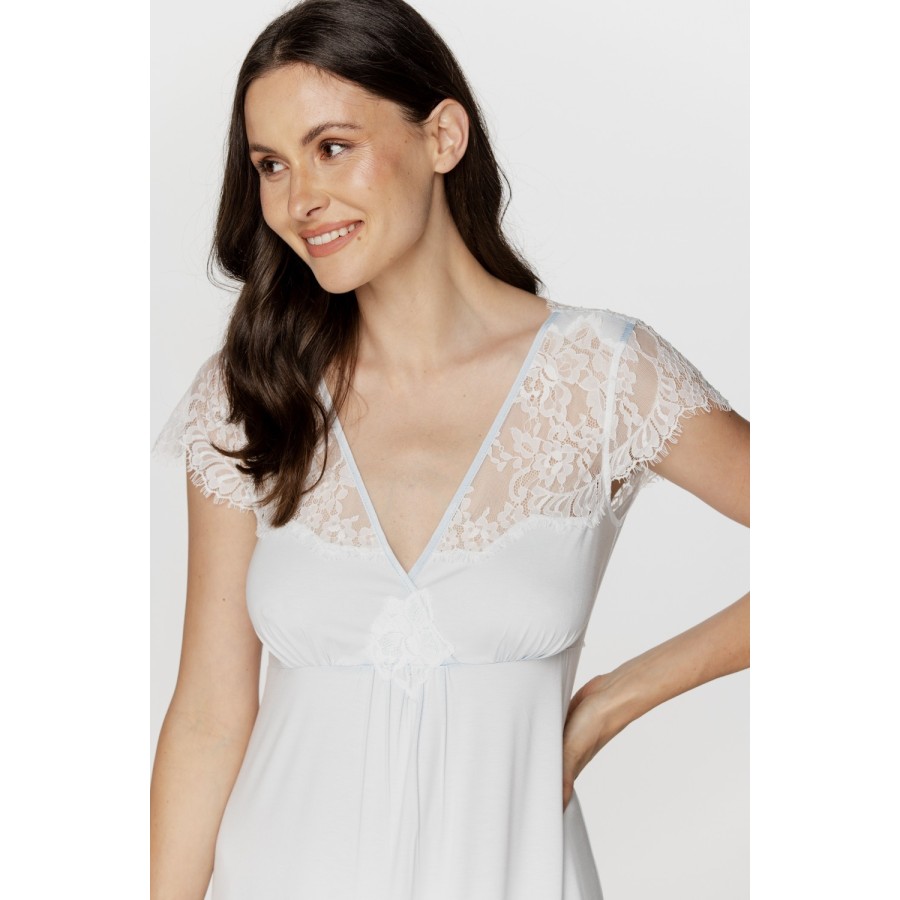 Camisón largo micromodal elastano rosa